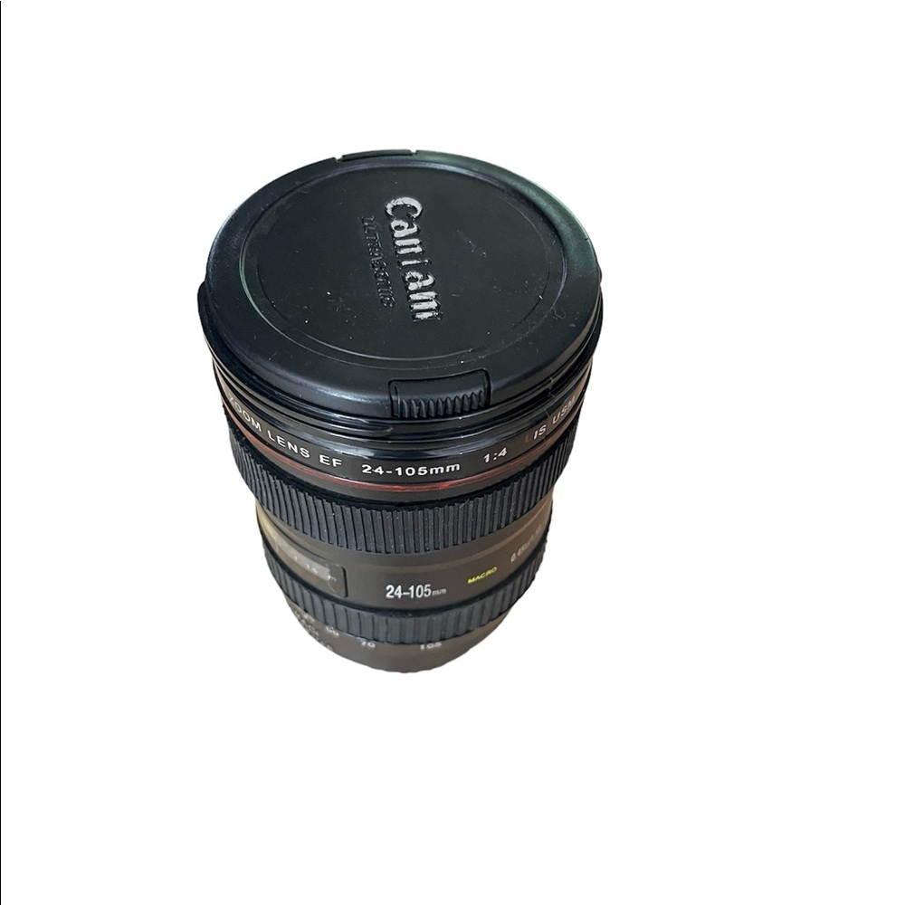 Caniam camera lens cup mug drink glass, stainless, looks like camera lens